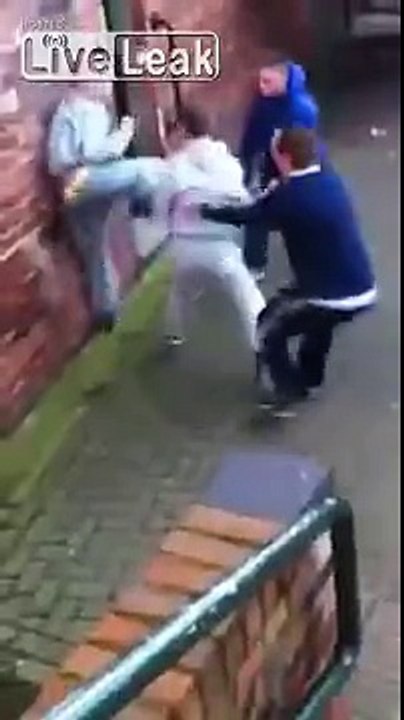British youth fighting after school to impress the young girls