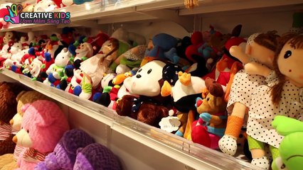BÉ BÚN ĐI SIÊU THỊ MUA GẤU BÔNG | Go to the supermarket to buy teddy bears