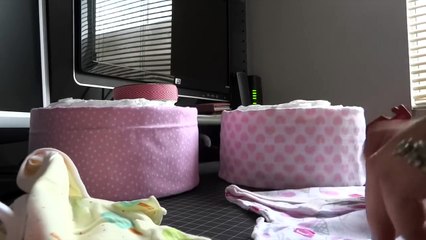 Diaper Cake, Two Tier: Sweet Treats Theme