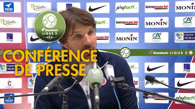 Conférence de presse Châteauroux - RC Lens (0-0) : Jean-Luc VASSEUR (LBC) - Eric SIKORA (RCL) - 2017/2018