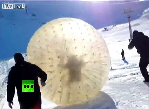Darwin award issued to Russian Zorb ball.