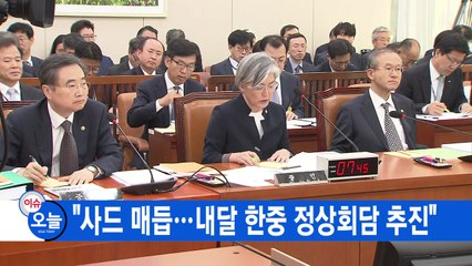 [YTN 실시간뉴스] "사드 매듭...내달 한중 정상회담 추진" / YTN