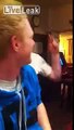 Englishman shows off his black underwear and some sexy dance moves at his local pub