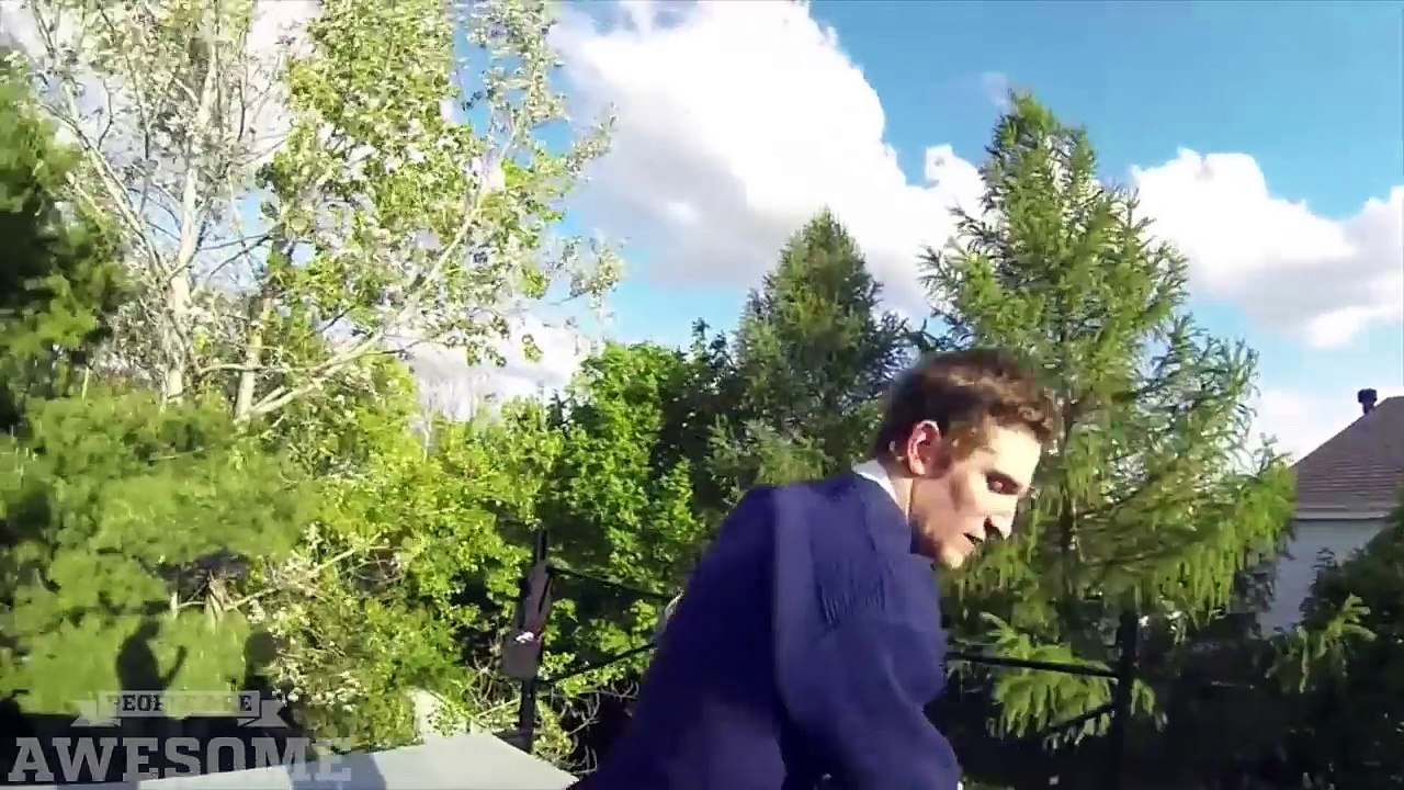 Next level trampoline wall tricks! _ People are Awesome