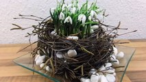 Frühlings Tischdeko mit Schneeglöckchen ❁ Deko Ideen mit Flora-Shop