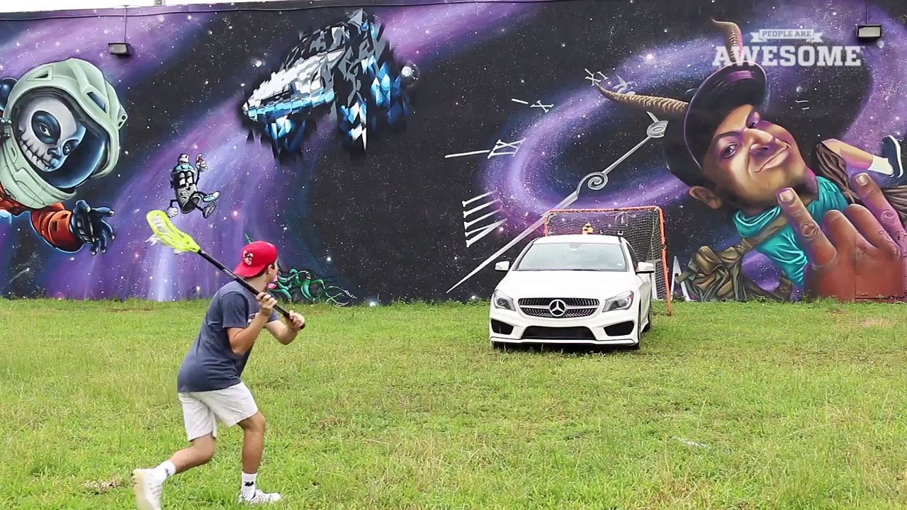 PEOPLE ARE AWESOME (American Sports Edition) _ Football & Basketball Trick Shots