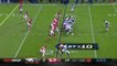 Denver Broncos quarterback Trevor Siemian darts 22-yard pass to wide receiver Demaryius Thomas