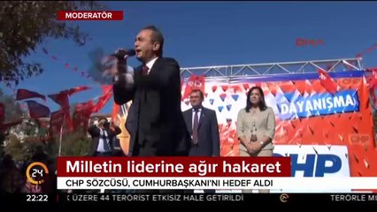 Milletin liderine ağır hakaret