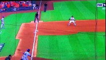 Astro's fan catches Dodgers home run. Guy steals ball and throws it back!