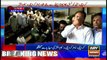 Mayor Karachi Waseem Akhter talks to media
