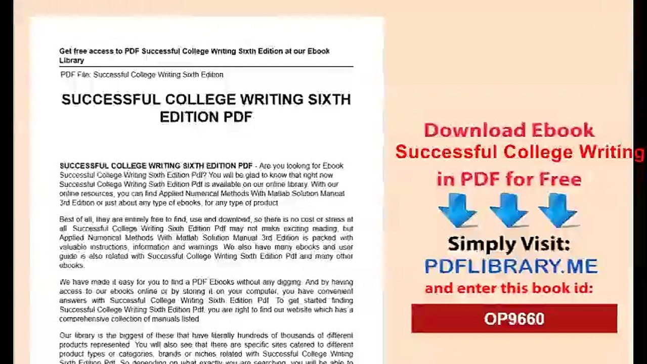 Successful College Writing Sixth  Edition
