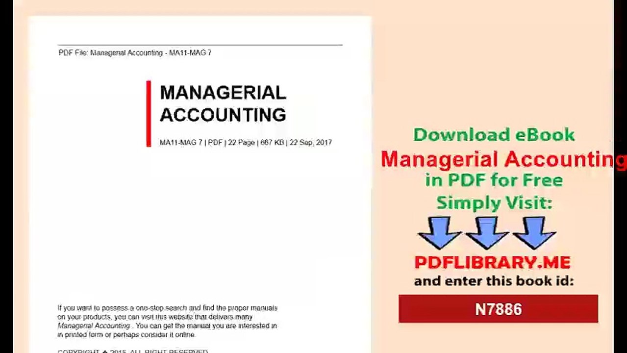 Managerial Accounting