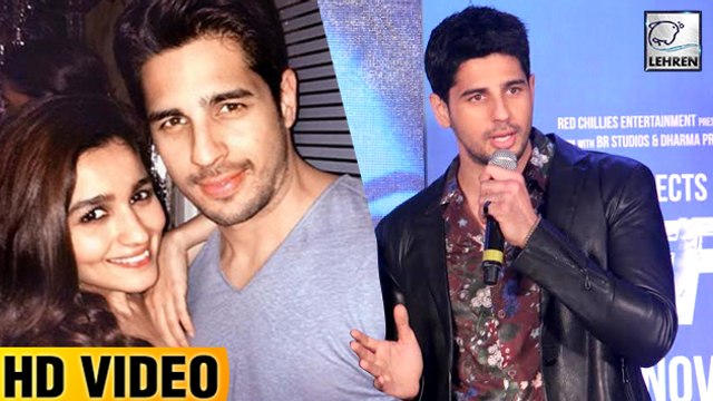 Sidharth Malhotra FINALLY CONFIRMS His Relationship Status