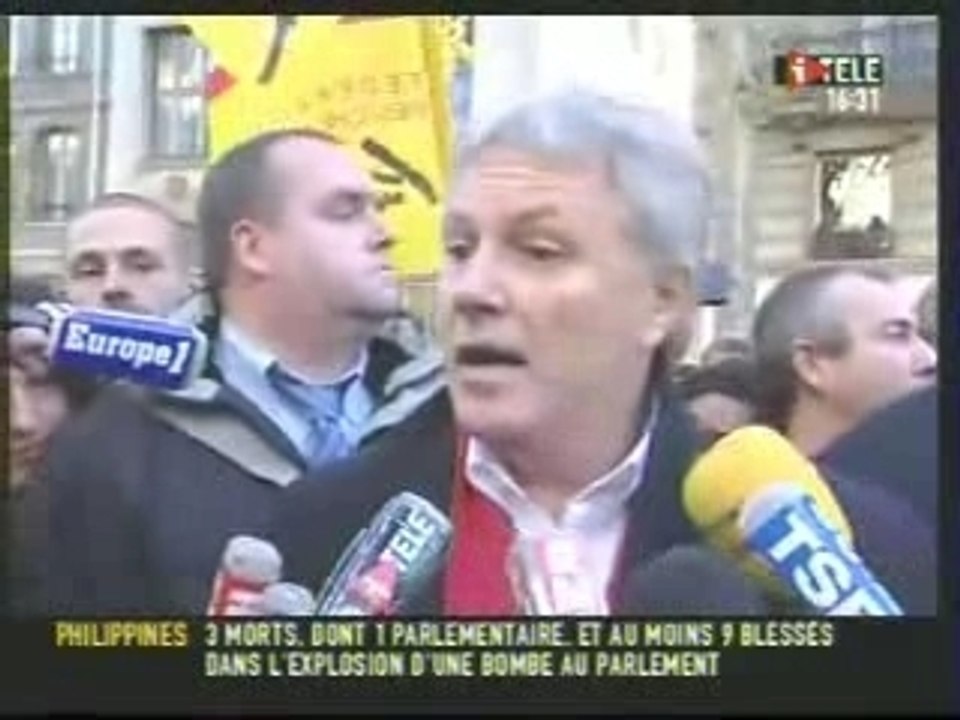 Sarko Manifestations Cheminots Le Reste CGT