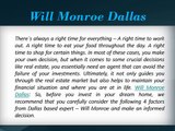 Will Monroe Dallas : Consider Before investing in Real Estate