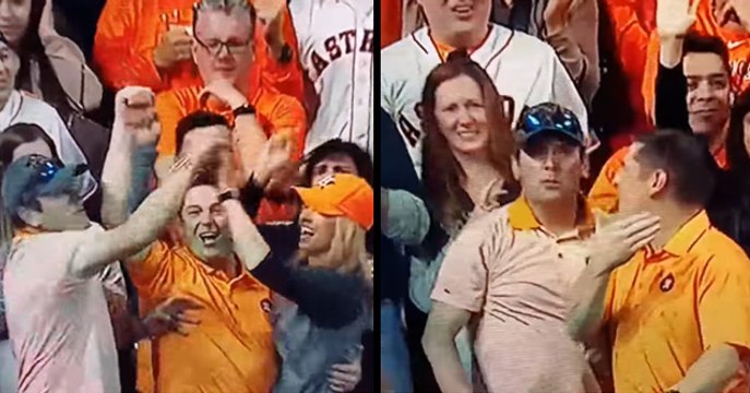 Woman Catches World Series Home Run, Guy Grabs It From Her And Throws It Back