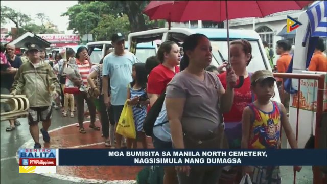 Mga bumisita sa Manila North Cemetery, nagsisimula nang dumagsa
