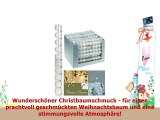 10 Weiß Weihnachtskugeln  Ø 4cm Matt Glitzer  Weiss Christbaumschmuck