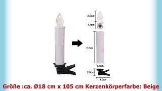 YAOBLUESEA 30stk Weinachten LED Kerzen Lichterkette Kabellos Weihnachtskerzen