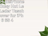 iPhone 6 HülleiPhone 6S HülleCozy Hut Lederhülle Leder Tasche Case Cover für iPhone 6 6S