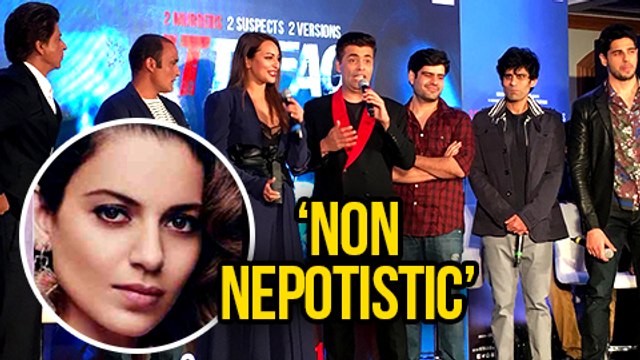 Karan Johar Drags Shahrukh Khan And Sidharth Malhotra In Nepotism Debate
