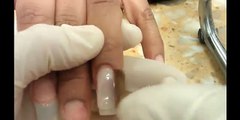 HOW TO APPLY ACRYLIC NAILS USING ONE BALL METHOD ON LONG NAILS