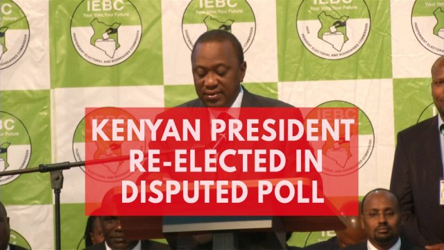 Kenyan President Uhuru Kenyatta wins 98% vote in disputed re-election