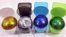 Glitter Slime Glue Water Balloons Toy DIY Learn Colors Slime Clay
