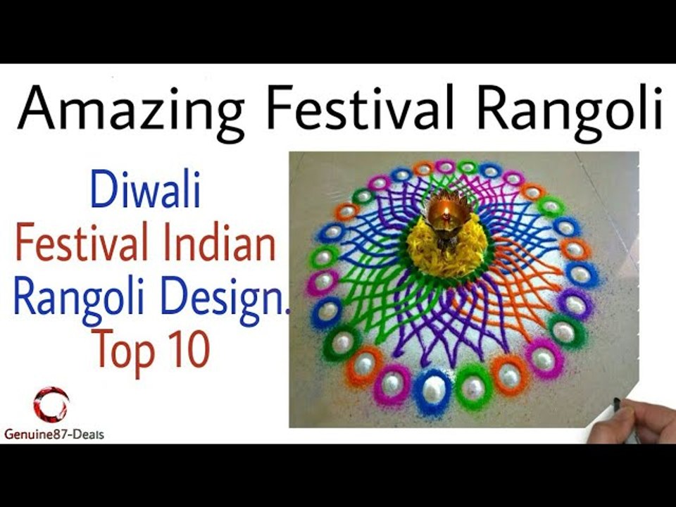 Top 10 indian rangoli designs with dots I indian rangoli designs for diwali I Rangoli Genuine7deals.