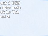 Belkin Power Pack 4000 Power Bank 2 USB Anschlüsse 4000 mAh Battery pack für Tablets und