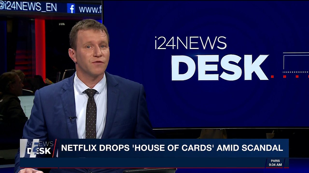 i24NEWS DESK | Netflix drops 'House of Cards' amid scandal | Tuesday, October 31st 2017