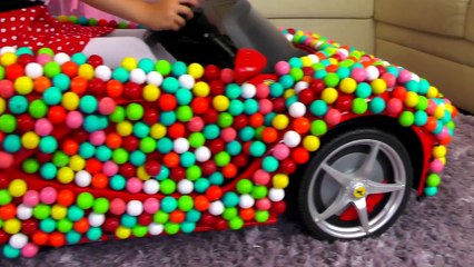 Bad Kid learn colors with Real food & Сandy food, nursery rhymes for kids songs Transform Magiс Car-EsQ6_eoYS8I