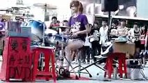 【超人・神業・音楽】台湾ドラム美少女の神ソロ演奏がいい！