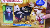 Sylvanian Families Calico Critters School Music Lesson Set Review Play Setup - Kids Toys