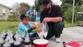 Super Wubble Bubble Ball Mentos Diet Coke Fun Experiment for Kids!!