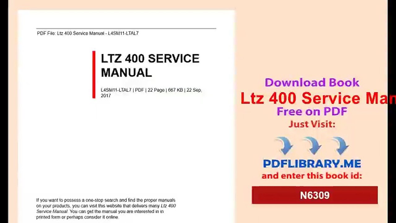 Ltz 400 Service Manual