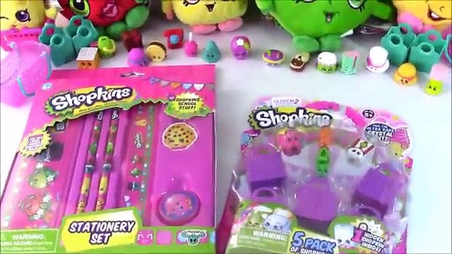 SHOPKINS Stationary Set! SHOPKINS Pencils case ERASERS! Shopkins Plushies!Mystery Shopkins