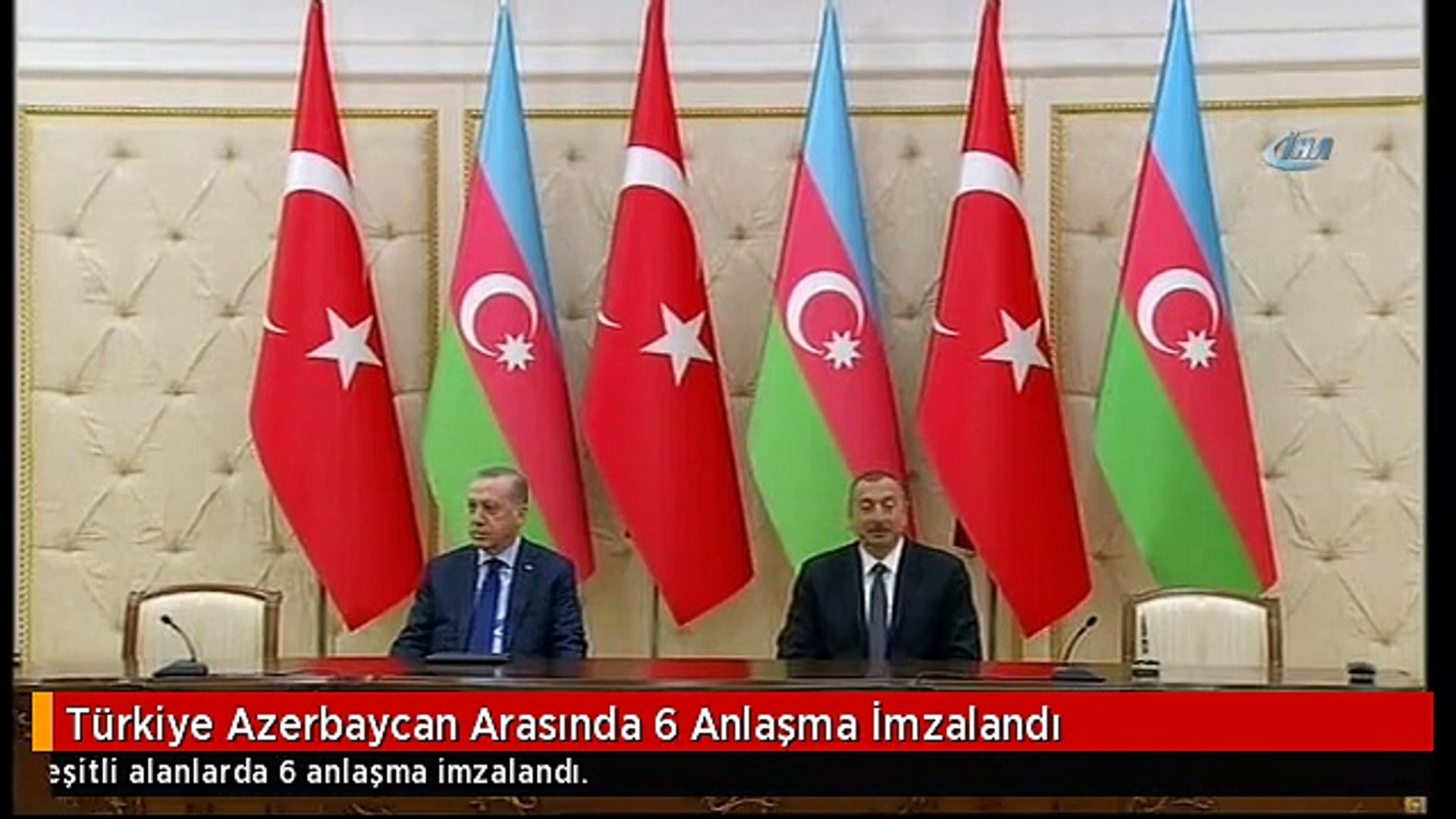 Turkiye Azerbaycan Arasinda 6 Anlasma Imzalandi Dailymotion Video