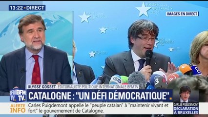 "Je suis à Bruxelles pour agir en toute liberté et sécurité", assure Carles Puigdemont