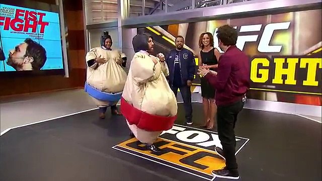 Ice Cube, Charlie Day learn sumo wrestling moves ahead of Fist Fight | UFC ON FOX