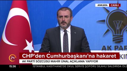 CHP'den Cumhurbaşkanı'na hakaret