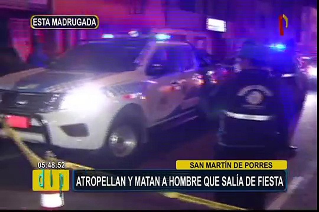 SMP: conductor en aparente estado de ebriedad atropella y mata a peatón ...