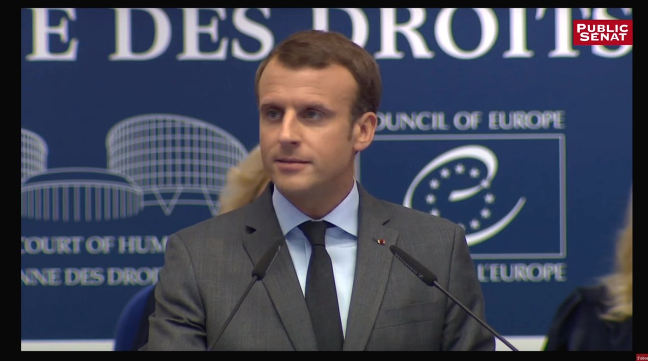 Macron devant la CEDH: « Nous luttons contre le terrorisme islamiste avec détermination et dans le cadre de l’État de droit"