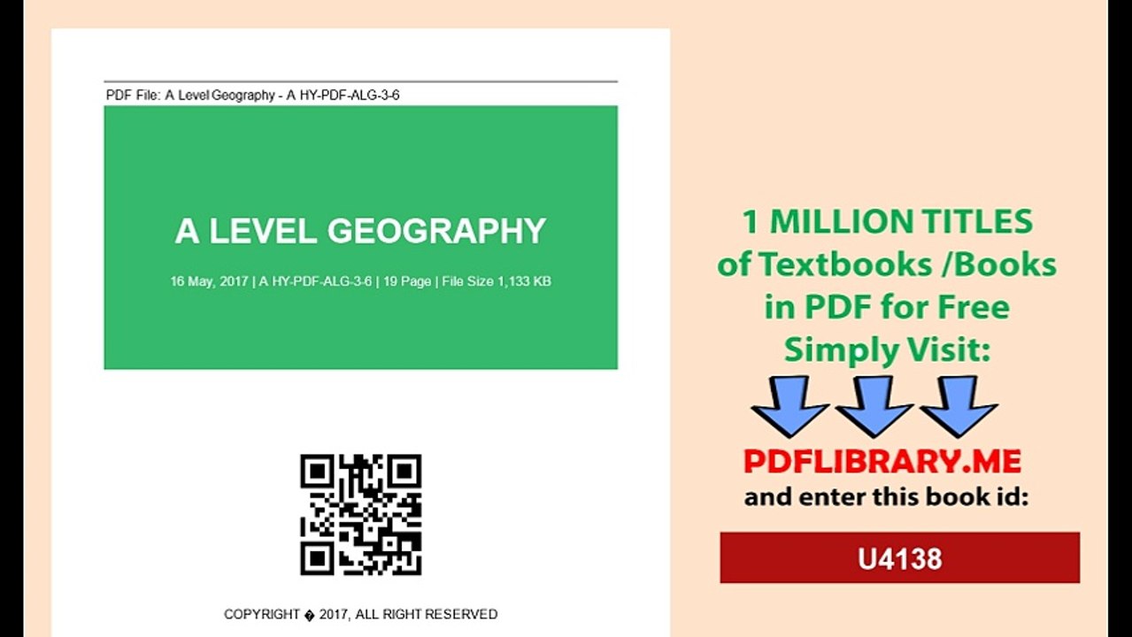 A Level Geography