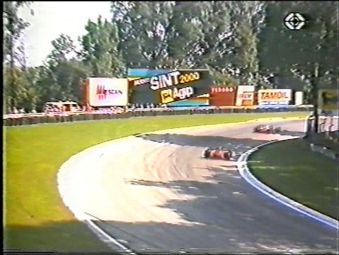 Gran Premio d'Italia 1987 RSI: Perdita della fiancata di Alboreto e rallentamento di Prost