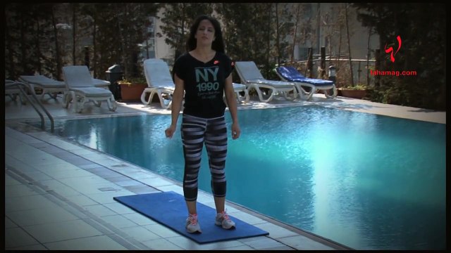 احصلي على جسم مشدود وملفت بهذا التمرين البسيط...