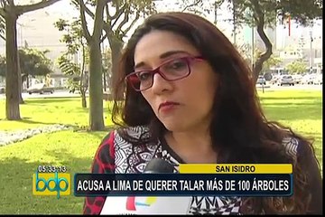 San Isidro acusa a Lima de querer talar más de 100 árboles