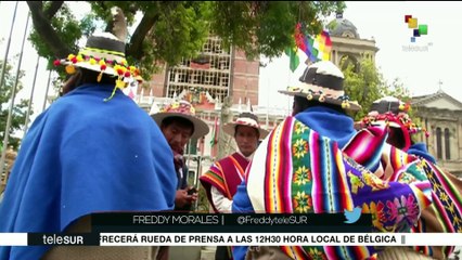 Download Video: Grupos sociales bolivianos trabajan para que Evo Morales sea candidato