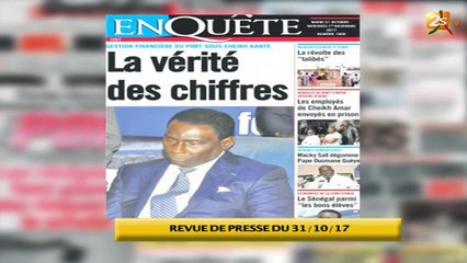 REVUE DE PRESSE DU 31 OCTOBRE 2017