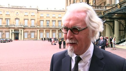 Billy Connolly speaks after receiving knighthood